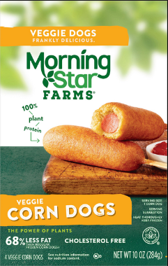 MorningStar Corn Dogs: 4.5/5 a solid, good vegan corn dog