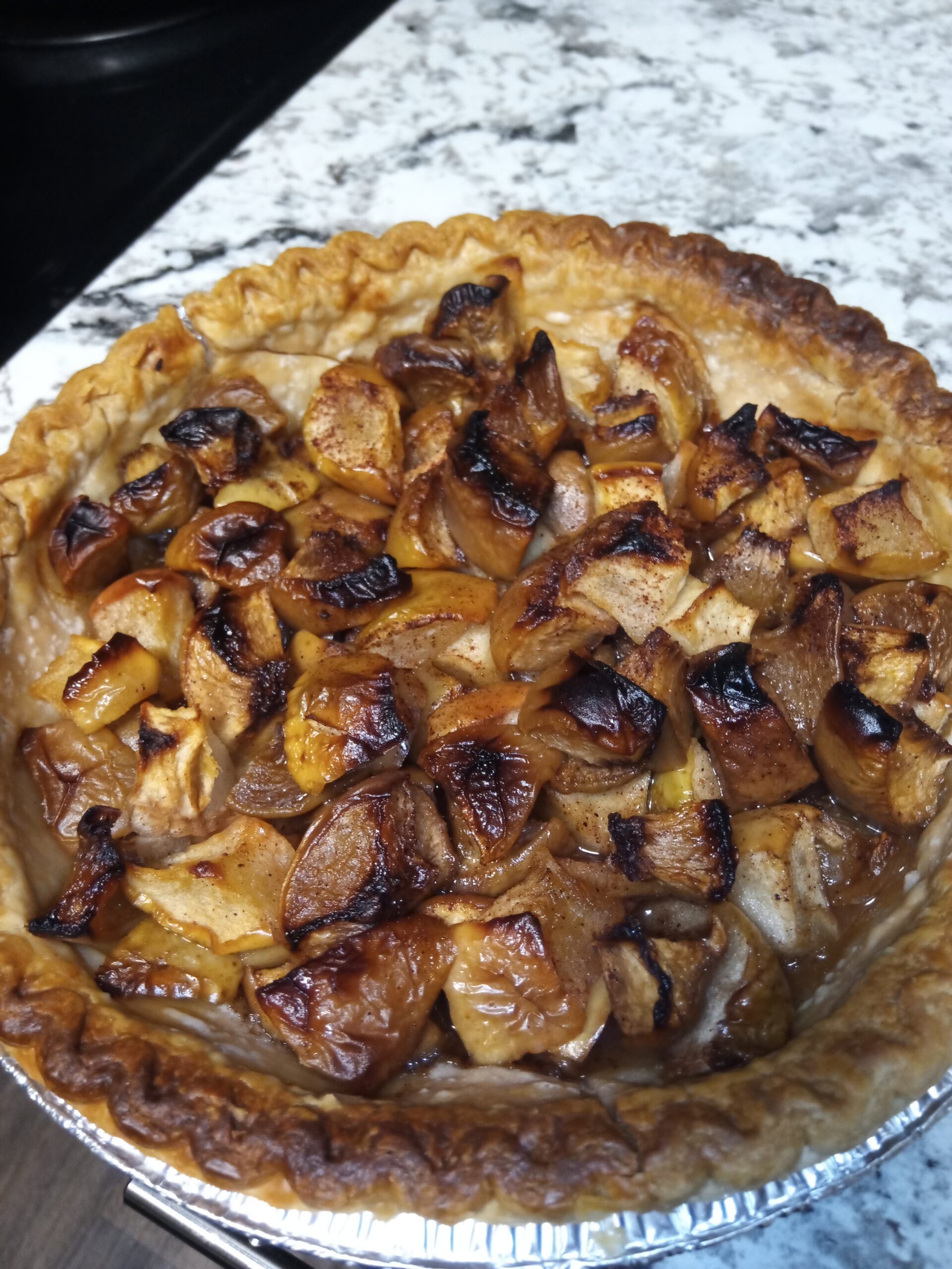 Vegan Apple & Banana Pie (aka the easiest-peasiest pie everr)