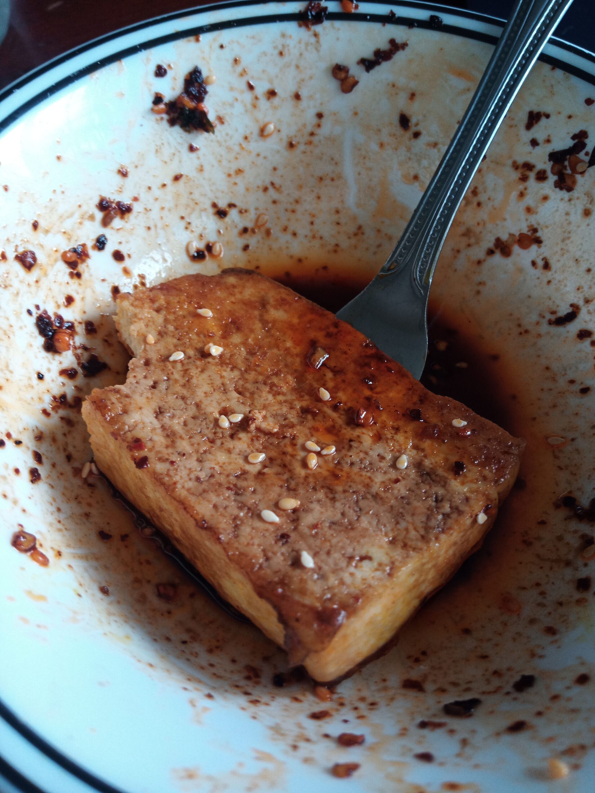 Smokey Chili Crisp Marinated Tofu